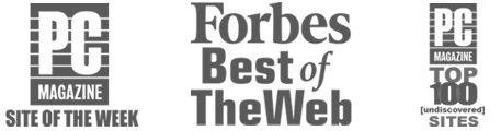 PC Magazine Site of the Week - Top 100 Sites and Forbes Best of the Web